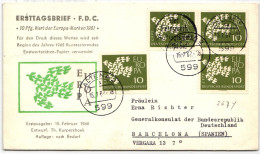 BRD Bund 367 Auf Brief Als Mehrfachfrankatur Vom Ersttag #NB599 - Other & Unclassified