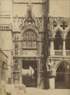 Photo Albuminée De La Porte Du Palais Des Doges à Venise - Ancianas (antes De 1900)