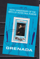 LI07 Grenada 1978 400th Anniv Of The Birth Of Peter Paul Rubens Used Mini Sheet - Grenada (1974-...)