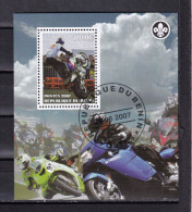 LI07 Benin 2007 Motorcycle Racing Cinderella Used Mini Sheet - Erinofilia