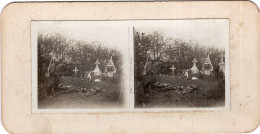 Photo Stéreoscopique , Le Cimetière - 1914-18