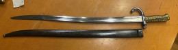 Baïonnette Pour Le Fusil Chasspot. France. M1866 (154) - Knives/Swords