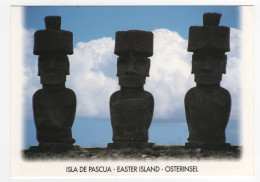 AK 214422 RAPA NUI / EASTER ISLANDS / ISLA DE PASCUA - Anakena . Statues On Ahu Nau Nau - Rapa Nui