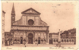 CARTOLINA FIRENZE S.MARIA NOVELLA CON ANNULLO TARGHETTA FIERA DEL LIBRO - Firenze (Florence)