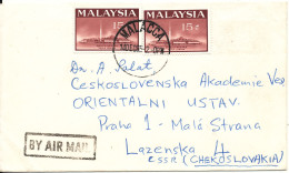 Malaysia Cover Sent Air Mail To Czechslovakia Malacca 14-12-1965 - Maleisië (1964-...)