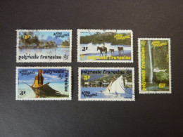 POLYNESIE FRANCAISE, Année 1992, YT N° 399-400-401-403-404 Oblitérés, Activités Touristiques - Usados