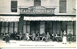 CPA.07.ARDECHE.ANNONAY.CAFÉ DU COMMERCE,VELAY AÎNÉ. - Annonay