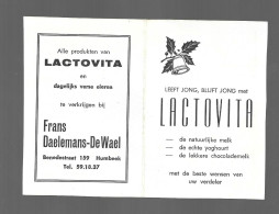 Humbeek Benedestraat Lactovia F. Daelemans - De Wael Kalender 1967 Calendrier Htje - Formato Piccolo : 1971-80