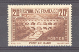 France  :  Yv  262  *   GNO - Ongebruikt