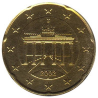 AL02002.1J - ALLEMAGNE - 20 Cents D'euro - 2002 J - Germania