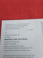 Doodsprentje Renatus Van Puyvelde / Kallo 20/7/1906 Hamme 30/9/1990 ( Rosina De Sterck ) - Religione & Esoterismo