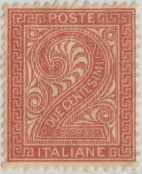 SI53D Italia Italy Regno 1863 2 L. - Vittorio Emanuele II Cifra 2 Nuovo MNH Buona Centratura - Usados