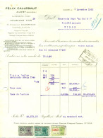 Factuur Félix Callebaut - Houblon - Hop - Alost 7-11-1950 - Lebensmittel