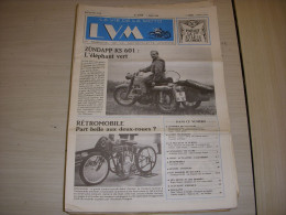 LA VIE DE LA MOTO LVM 88-02 03.88 ZUNDAPP KS 601 ROGER SCEAUX SALON RETRO - Auto/Motorrad