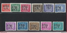 1947-49 TRIESTE A - Segnatasse N° 5/15 MNH ** - Other & Unclassified