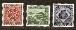 Liechtenstein 1954 Yvertnr. 281-83 (*) Neuf Sans Gomme  Cote 45 € - Ongebruikt