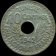 LaZooRo: Tunisia 10 Centimes 1942 UNC - Tunisie
