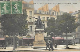 CPA Paris Boulevard Saint-Germain Statue De Danton - Paris (06)