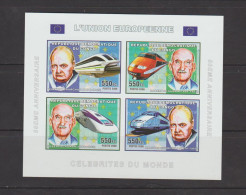 Democratic Republic Of Congo 2006 European Union Set With Trains IMPERFORATE MNH ** - Sir Winston Churchill