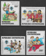 CENTRAFRIQUE - SCOUTISME - N° 491 A 494 - NEUF** MNH - Unused Stamps