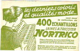 CARTE PUBLICITE LAINES A TRICOTER NORTRICO - TOURCOING - Craft