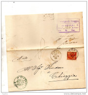 1902 LETTERA CON ANNULLO CONA  VENEZIA - Marcophilie