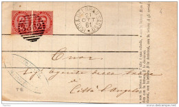 1881  LETTERA CON ANNULLO ISOLA DEL GRAN SASSO TERAMO - Marcophilie