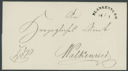 BRAUNSCHWEIG BLANKENBURG 14/1, Halbkreisstempel Auf Dienstbrief Nach Walkenried, Pracht - Préphilatélie