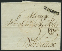 HAMBURG VORPHILA 1785, HAMBURG, L1 Auf Brief Nach Bordeaux, Pracht - Altri & Non Classificati