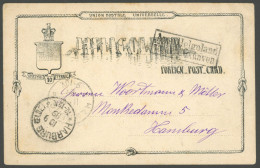 HELGOLAND P 6 BRIEF, 1889, 10 Pf. Grauschwarz Mit R2 Aus Helgoland über Cuxhaven Nach Hamburg, Feinst - Helgoland