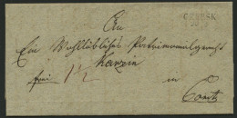 PREUSSEN CZERSK, L2 Auf Brief (1840) Nach Konitz, Pracht - Precursores