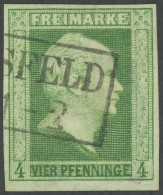 PREUSSEN 5a O, 1856, 4 Pf. Grün, Kabinett, Mi. (100.-) - Usados