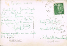 54863. Postal MADRID 1962. Vista Cibeles Y Calle Alcala. Animada, Desfile - Briefe U. Dokumente