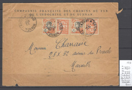 Indochine - Ambulant Laokay à Hanoi - 1931 Pour Marseille - Lettres & Documents