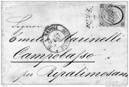 1868  LETTERA  CON ANNULLO    NAPOLI SUCCURSALE 2 - Poststempel