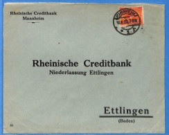 Allemagne Reich 1922 - Lettre De Mannheim - G32437 - Storia Postale