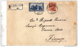 1926  LETTERA RACCOMANDATA  CON ANNULLO  BORGONE DI SUSA TORINO - Storia Postale