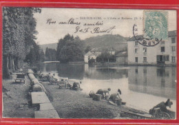 Carte Postale 10. Bar Sur Aube Laveuses  L'Aube Et Mathaux   Très Beau Plan - Bar-sur-Aube