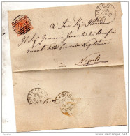 1878  LETTERA CON ANNULLO BRIATICO VIBO VALENTIA - Marcophilie