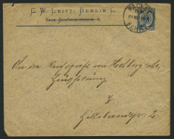 BERLIN B U BRIEF, PACKETFAHRT GESELLSCHAFT: 1893, 3 Pf. Blau, Privater Ganzsachenumschlag Von C.W. Leist, Bedarfsbrief,  - Private & Lokale Post