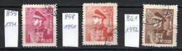 Iran, 1951-52, Mi.-Nr. 855+858+861 Gestempelt - Irán