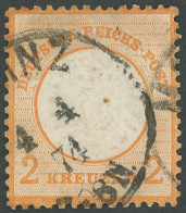 Dt. Reich 24 O, 1872, 2 Kr. Orange, K1 MAINZ, Repariert, Farbfrisch Und Gut Geprägt, Fotoattest Krug, Mi. 3200.- - Sonstige & Ohne Zuordnung