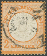 Dt. Reich 24 O, 1872, 2 Kr. Orange, Stark Repariert, Gepr. Sommer, Mi. (3200.-) - Andere & Zonder Classificatie