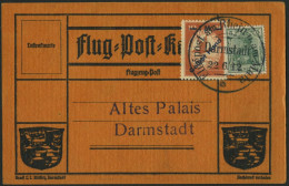 Dt. Reich IV BRIEF, 1912, 1 M. Auf 10 Pf. Gelber Hund Auf Karte Mit Sonderstempel Darmstadt 22.6.12, Pracht - Cartas & Documentos