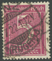 Dt. Reich 177 O, 1922, 5 Pf. Lilakarmin, Wz. 2, Pracht, Gepr. Infla, Mi. 260.- - Sonstige & Ohne Zuordnung