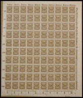 Dt. Reich 323Aa,W , 1923, 200 Mio. M. Ockerbraun, Plattendruck HAN 5955.23 Und Walzendruck, Je Im Bogen (100), Postfrisc - Sonstige & Ohne Zuordnung