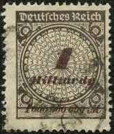 Dt. Reich 325APb O, 1923, 1 Mrd. Schwärzlichbraun, Plattendruck, Zeitgerechte Entwertung, Herstellungsbedingte Rauhe Zäh - Other & Unclassified