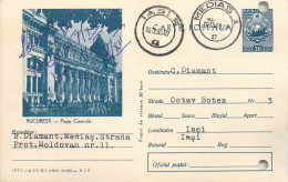 Postal Stationery Postcard Romania Bucuresti Piata Centrala - Rumania