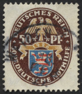 Dt. Reich 401X O, 1926, 50 Pf. Nothilfe, Wz. Stehend, Pracht, Mi. 130.- - Usati