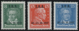 Dt. Reich 407-09 , 1927, I.A.A., Postfrischer Prachtsatz, Mi. 240.- - Ungebraucht